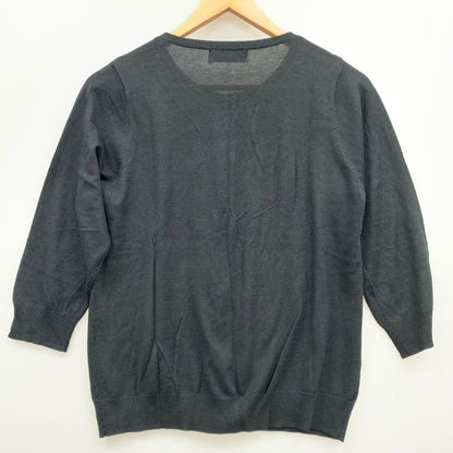 美品◆ジャスグリッティ― セーター レディース ブラック サイズ2 JUSGLITTY 【AFB43】