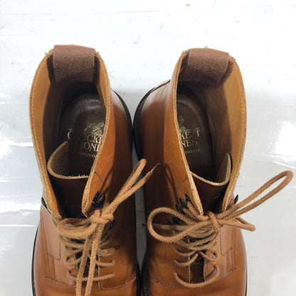クロケットジョーンズ トレーディングポスト別注 コニストン キャップトゥブーツ ライトブラウン サイズUK6.5E メンズ Crockett & Jones ブーツ 約25.0cm【LA】【中古】