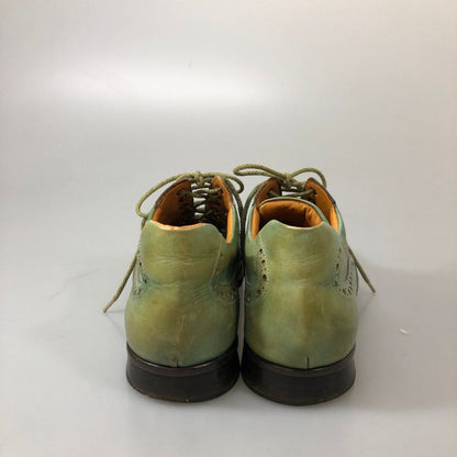 フランチェスコベニーニョ レザーシューズ メンズ サイズUK7 エメラルドグリーン FRANCESCO BENIGNO 約26.0cm【AFC34】