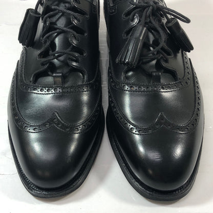クロケット＆ジョーンズ GHILLIE  ギリーシューズ カーフ ブラック サイズUK6.5E  Crockett & Jones 約25.0cm【AFC29】