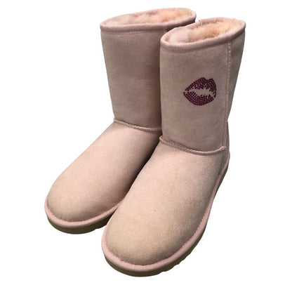 アグ クラシック ショート ムートン ブーツ 1016223 スターマーク レディース サイズ24cm ピンク UGG 約24.0cm【AFD1】