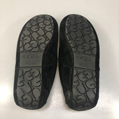 アグ ドライビングシューズ モカシン スエード ムートン メンズ ブラック サイズ26cm UGG 約26.0cm【AFD40】