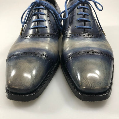 ガジアーノ&ガーリング ワーウィック セミブローグ ブルー UK7E イングランド製 GAZIANO&GIRLING 約25.5cm【AFD13】
