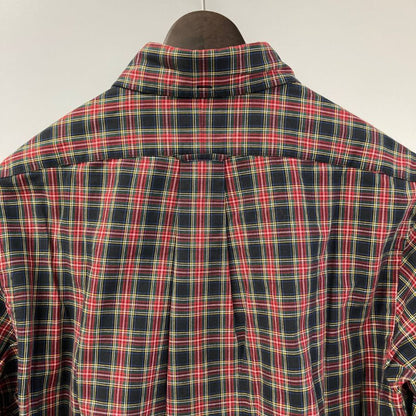 美品◆ラルフローレン ボタンダウンシャツ 90年代 チェック メンズ サイズM Ralph Lauren 【AFB25】