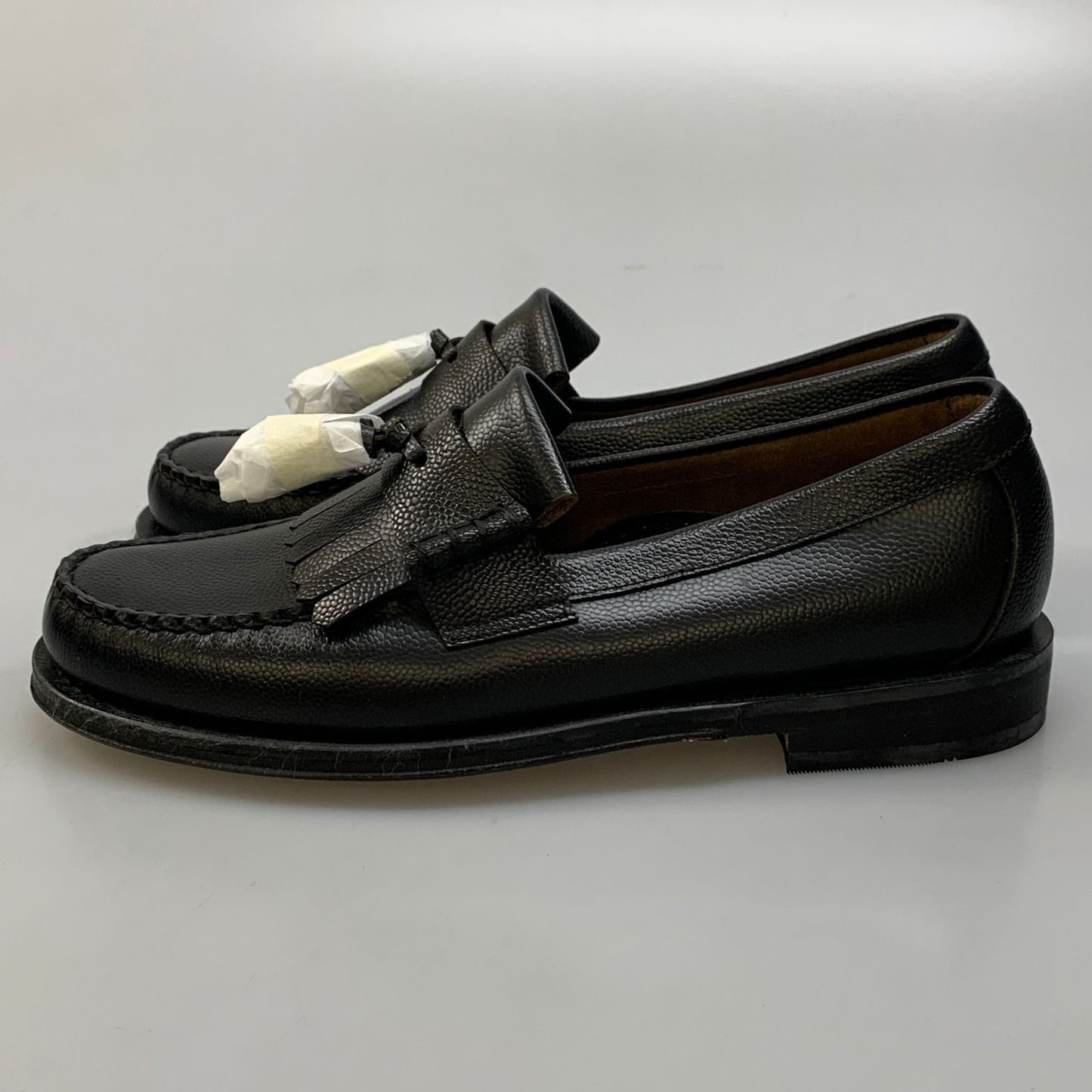 ジーエイチバス タッセルローファー ウィージャンズ ラーソン シボレザー サイズ9 メンズ ブラック G.H.Bass&Co. WEEJUNS LARSON 約27.0cm【AFD14】
