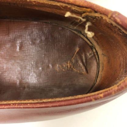 ジャーマン レザーシューズ パンチドキャップ カーフ ブラウン メンズ サイズUS10.5D Jarman 約28.5cm【AFC8】