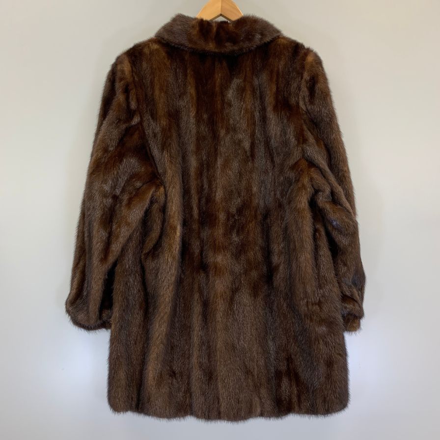 中古■エンバ アメリカンミンク ハーフコート ブラウン サイズ13 EMBA 【AFF20】