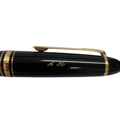 中古◆モンブラン 万年筆 マイスターシュテュック 4810 ペン先14K ブラック ゴールド MONTBLANC MEISTERSTUCK【AFI12】