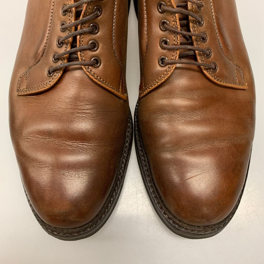 オールデン プレーントゥ カーフ ブラウン サイズUS8D メンズ Alden  約26.0cm【LA】【中古】