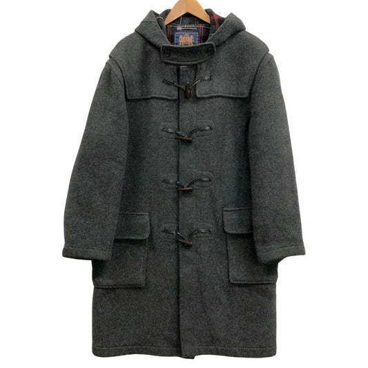 中古◆グローバーオール ダッフルコート 90年代 イングランド製 グレー ウール メンズ サイズ40 GLOVERALL 【AFA4】