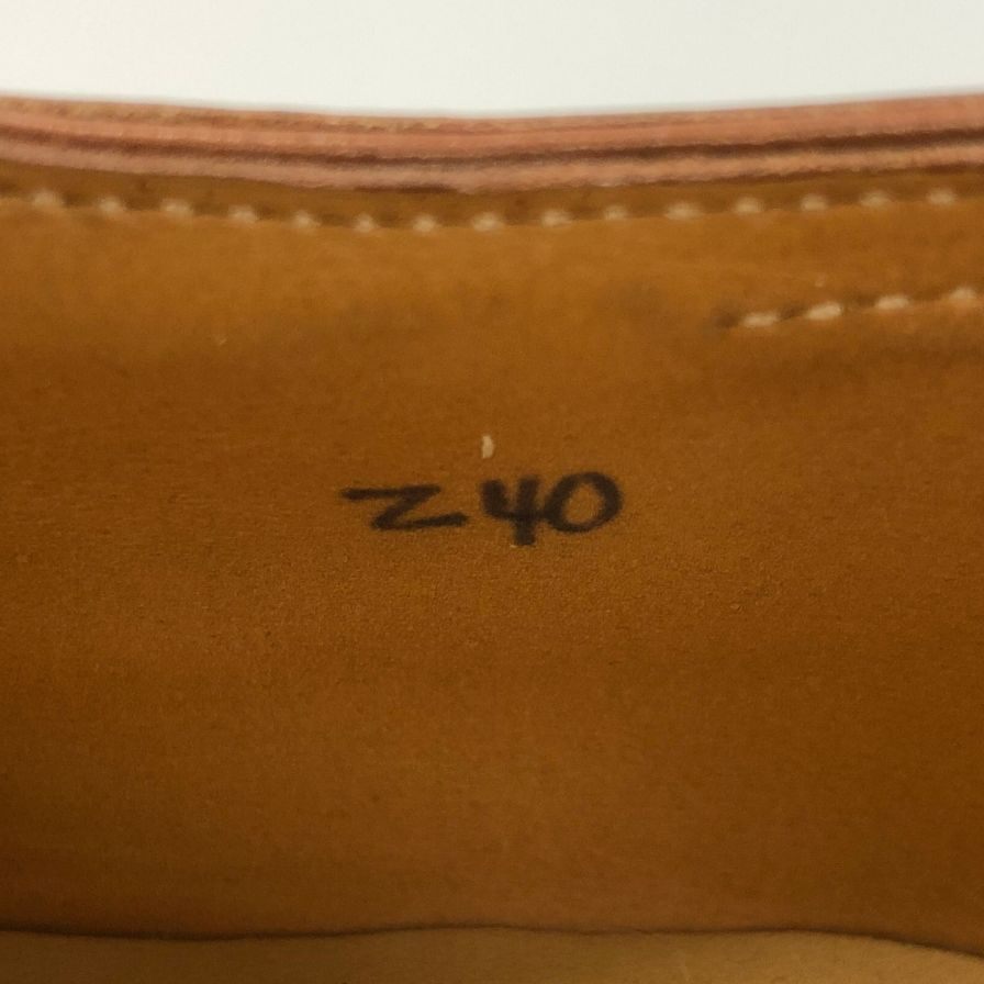 ジョンロブ レザーシューズ シティ2 カーフ ストレートチップ 7000ラスト サイズUK6.5E ブラウン JOHN LOBB CITY ビジネスシューズ 約25.0cm【LA】【中古】