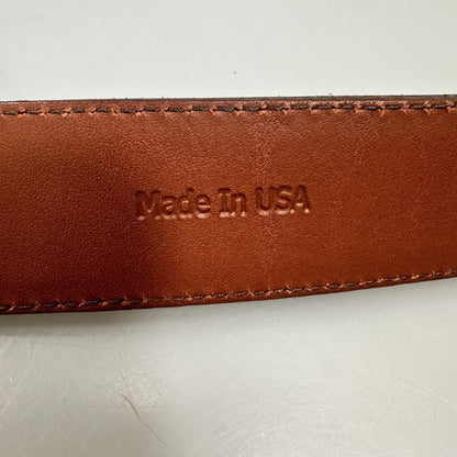 ハイランド レザーベルト ホーウィン シェル コードバン USA製 メンズ サイズ 34インチ 85cm ブラウン HIGHLAND HORWEEN【AFI20】