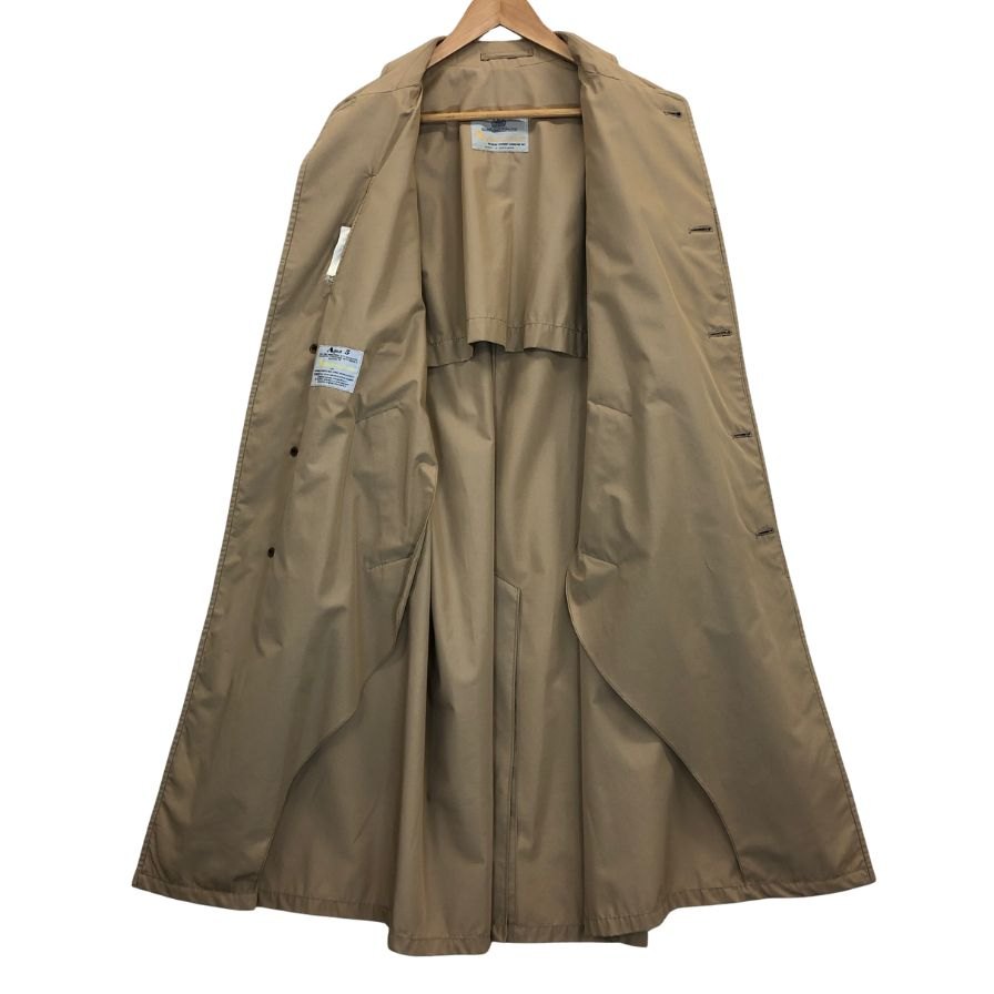 美品◆アクアスキュータム バルカラーコート 70S アクア5 ヴィンテージ イングランド製 ベージュメンズ サイズ36 Aquascutum 【AFB1】
