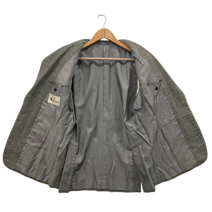 美品◆アクアスキュータム 96AB5 テーラードジャケット カシミヤ グレー メンズ サイズ3F Aquascutum 【AFA6】
