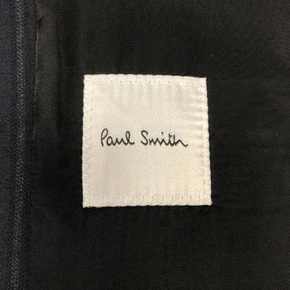 新品同様◆ポールスミス バイカラー 1Bテーラードジャケット ベストセット ブルー×ダークネイビー サイズL PAUL SMITH 【AFB48】