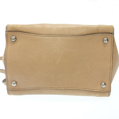 Used ◆Prada 2WAY shoulder bag hand double zip leather brown BN2625 PRADA [AFE5] 