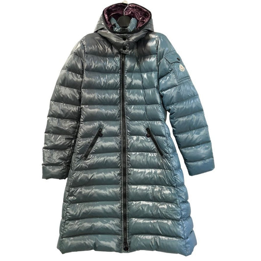 中古■モンクレール ダウンジャケット モカ ブルー系  サイズ2 レディース MONCLER MOKA GIUBBOTTO 【AFA21】