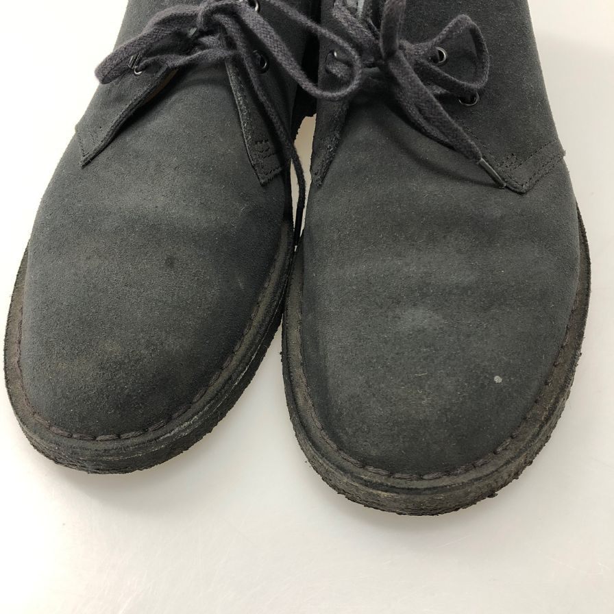 クラークス チャッカブーツ デザート クレープソール ブラック メンズ サイズUK7.5 CLARKS DESERT BOOTS 約26.0cm【AFD7】