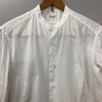 中古◆ミナミシャツ オーダー シャツ バンドカラー メンズ サイズ不明 ホワイト MINAMI SHIRTS BESPOKE 【AFB5】