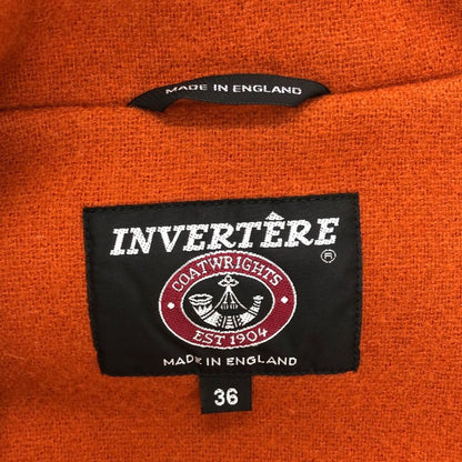 インバーティア ジョシュアエリス社製ウール ダッフルコート イングランド製 メンズ サイズ36 オレンジ INVERTERE Joshua Ellis【LA】