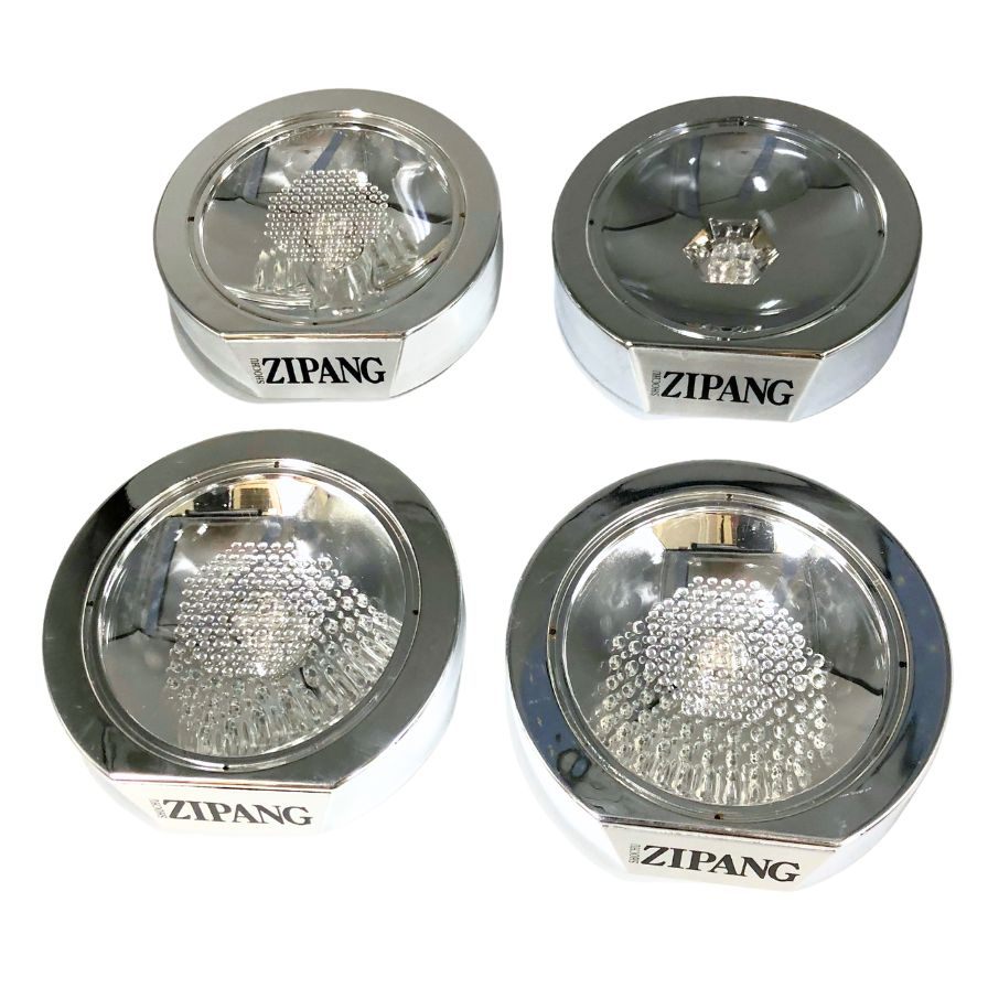 ジパング レインボーコースター 4枚セット LED 稼働未確認 ZIPANG【AFB54】【中古】