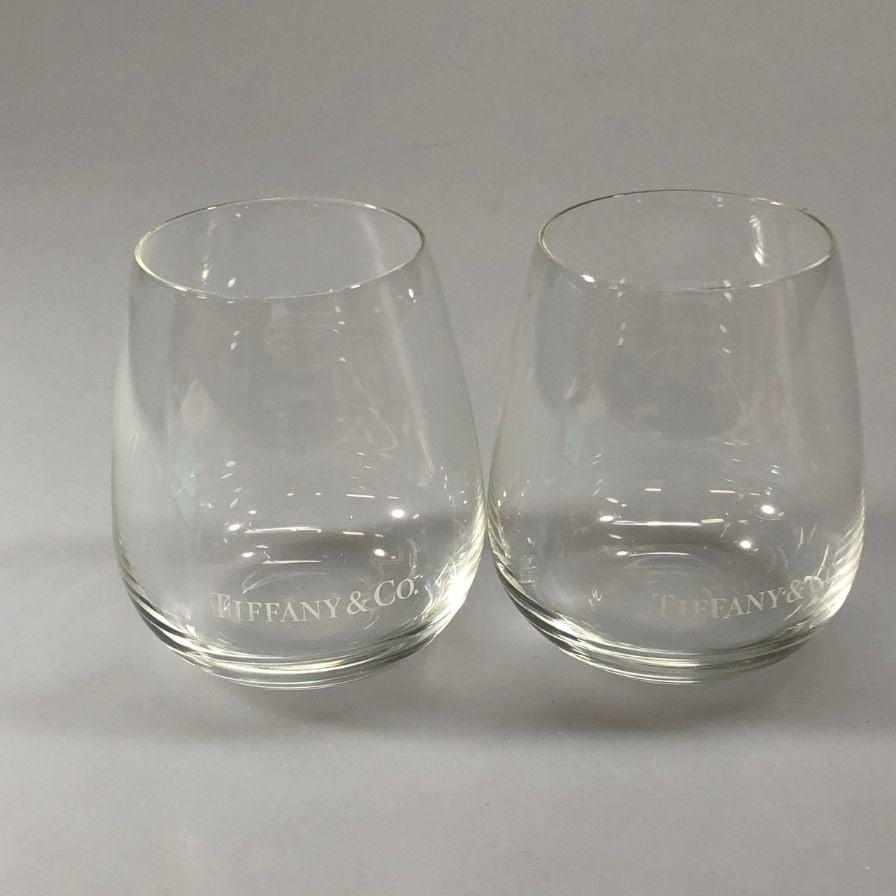 ティファニー クリスタルタンブラー ペアグラス 2客セット TIFFANY&Co【AFI28】【中古】
