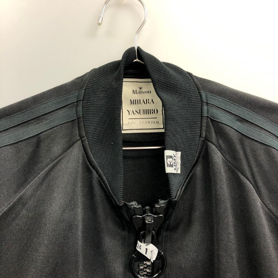 美品◆メゾン ミハラヤスヒロ 24SS ワイドバックトラックジャケット ブラック サイズ46 メンズ Maison MIHARA YASUHIRO 【AFA21】