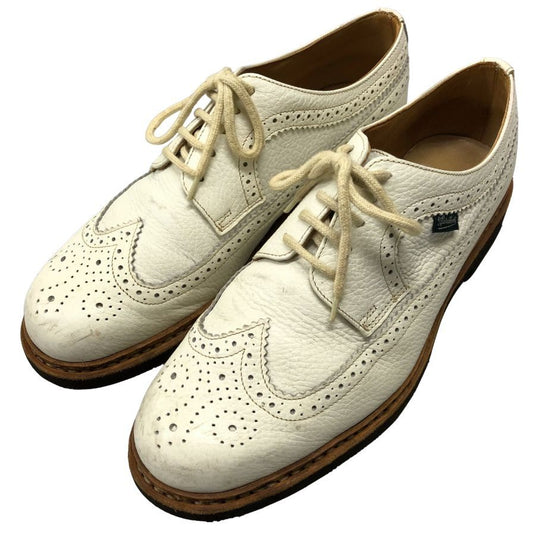 パラブーツ セヴィリエ ウイングチップ ホワイト グレインレザー サイズUK7  Paraboot 約26.0cm【AFD13】