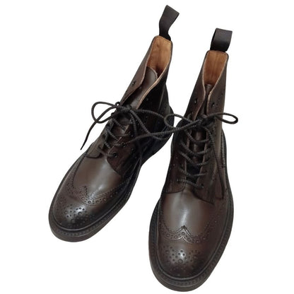 トリッカーズ カントリーブーツ ストウ カーフ エスプレッソ メンズ サイズUK7 Tricker's ブーツ 約25.5cm【LA】【中古】