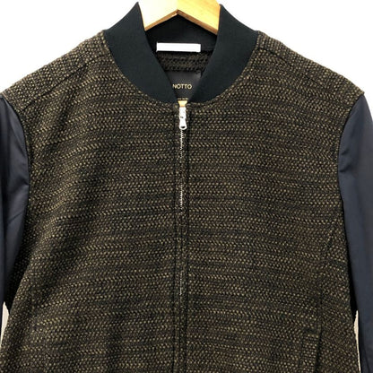中古◆ハイストリート ブルゾン BONOTTO 袖切り替えデザイン サイズM メンズ ブラウン系 HIGH STREET 【AFA7】