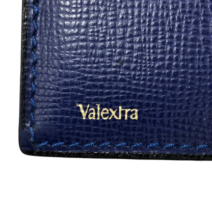 ヴァレクストラ カードケース レザー メンズ ネイビー Valextra【AFI3】