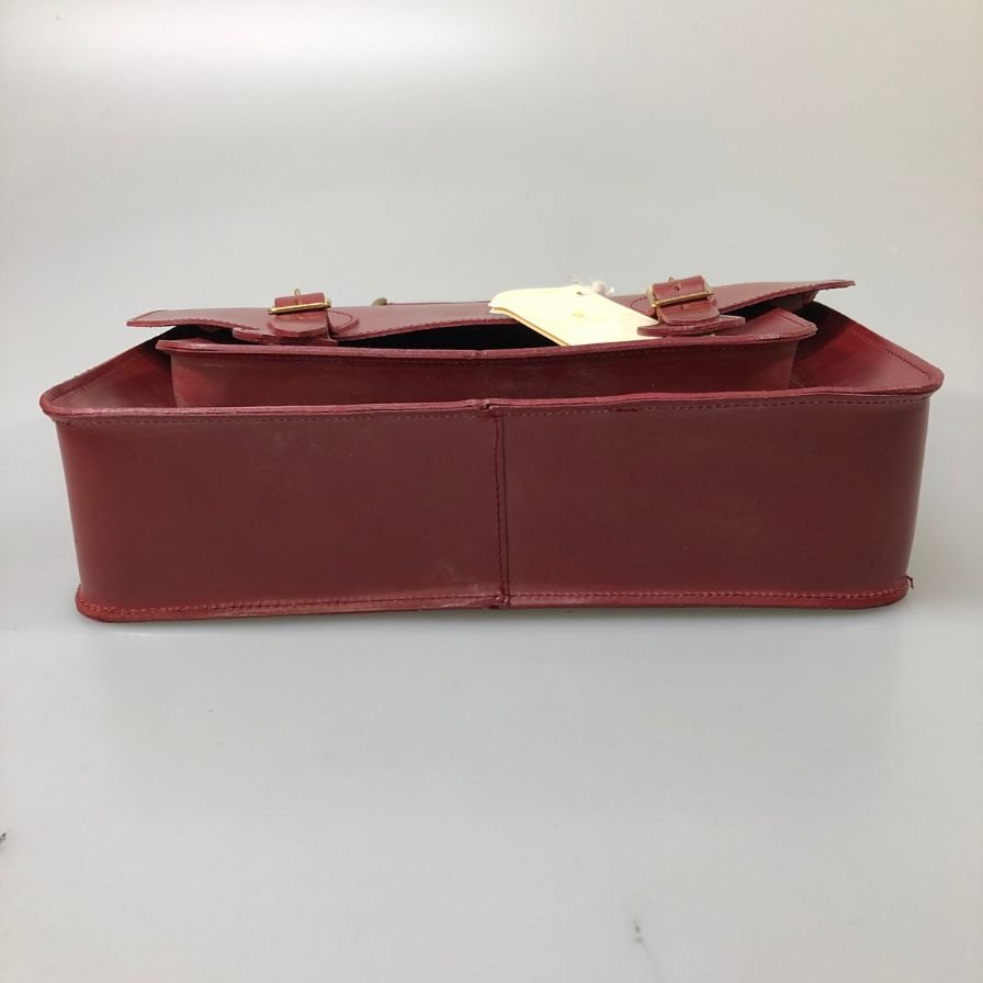 グレンロイヤル ショルダーバッグ サッチェル 13インチ ブライドルレザー ボルドー GLENROYAL SATCHEL BAG 13INCH【AFE9】