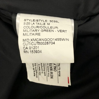 極美品◆カナダグース ミスティーク ダウンコート 3035L レディース カーキ サイズM CANADA GOOSE Mystique 【AFA14】