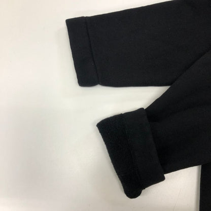 美品◆アニエスベー ジャケット ET84M001 ブルゾン ボタン 裏起毛 メンズ ブラック サイズ3  agnès b 【AFB39】