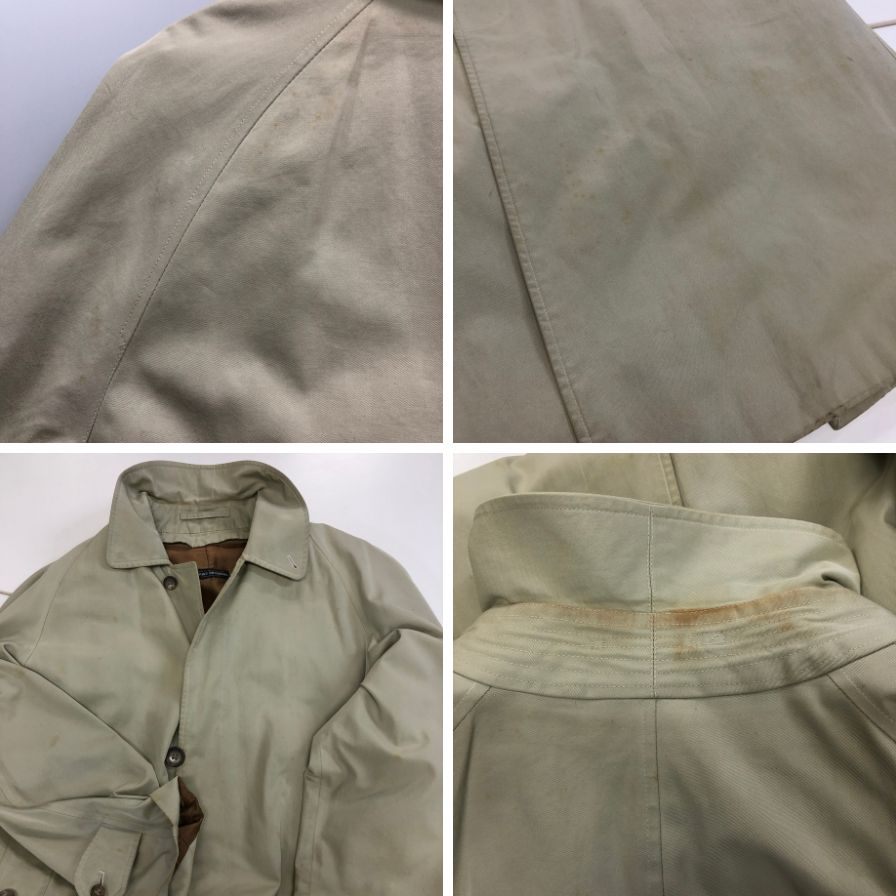 中古◆ブルックスブラザーズ バルカラーコート 80S 英国製 ベージュ メンズ サイズ38 Brooks Brothers vintage 【AFA3】