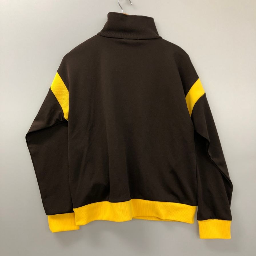 美品◆にしのや ドレス ハーフジップ トラック ジャケット メンズ サイズ L ブラウン系 NISHNOYA dress 【AFB48】