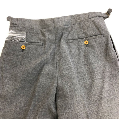 ベルナールザンス ×ビームス ウール混合 スラックス パンツ メンズサイズ US28  グレー BERNARD ZINS × BEAMS 【AFB30】