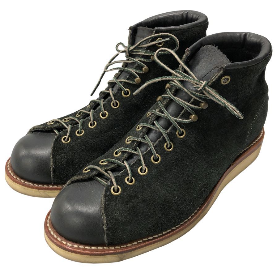 チペワ モンキーブーツ 90059 スエード ブラック サイズ7EE メンズ CHIPPEWA 約25.0cm【AFC7】