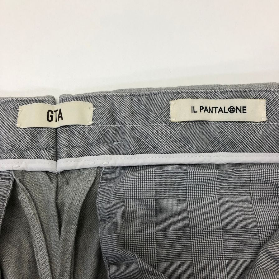 ジーティーアー  パンツ トラウザー サイドボタン リネン混 メンズ サイズ46 グレー系 GTA IL PANTALONE 【AFB36】