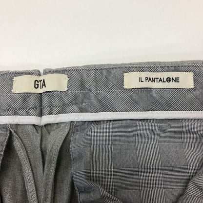 ジーティーアー  パンツ トラウザー サイドボタン リネン混 メンズ サイズ46 グレー系 GTA IL PANTALONE 【AFB36】