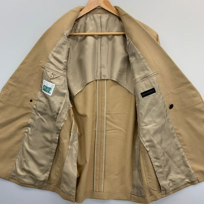 ヒルトン スーツ セットアップ ダブル ベージュ サイズL メンズ 背抜き HILTON【AFA22】