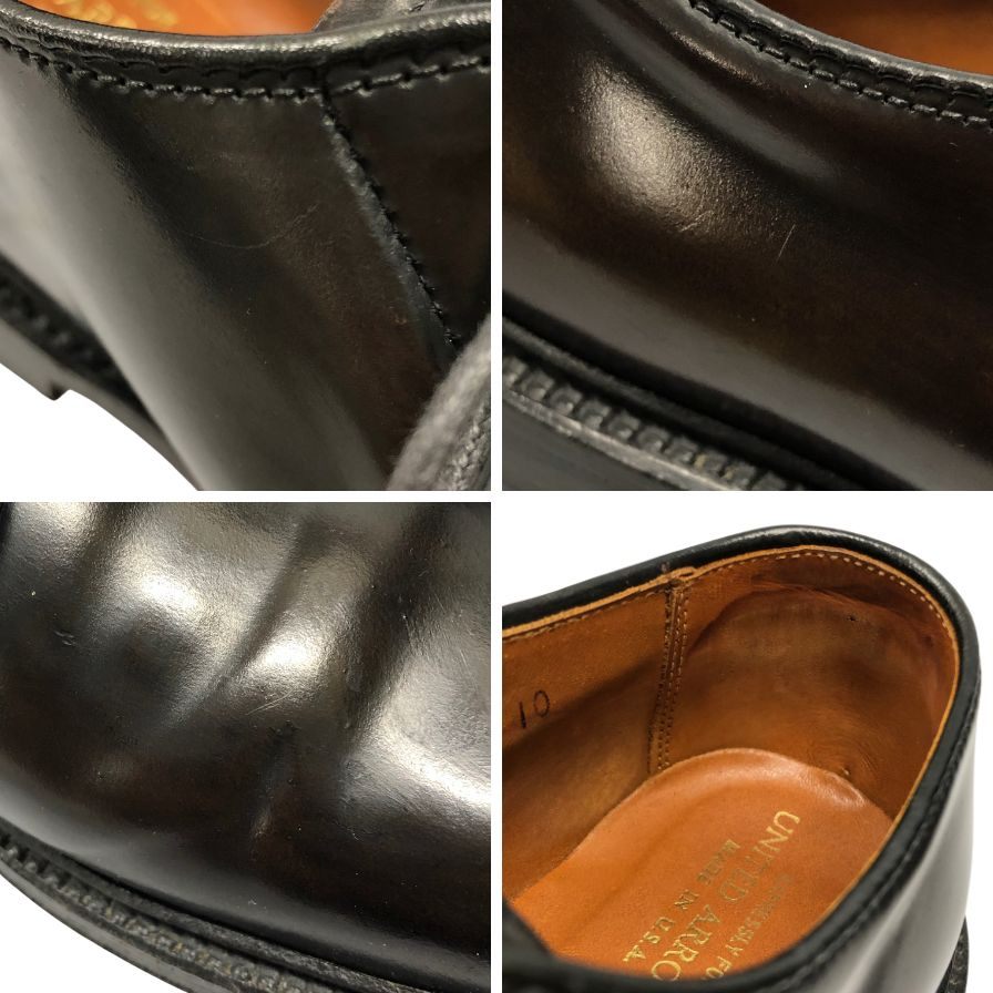 オールデン レザーシューズ プレーントゥ コードバン 9901 ブラック メンズ サイズ8 Alden ビジネスシューズ 約26.0cm【LA】【中古】