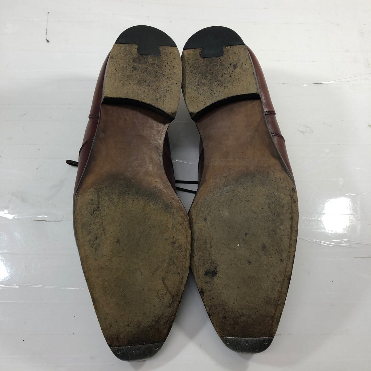 クロケット&ジョーンズ レザーシューズ TRESHAM ブラインドブローグ カーフ バーガンディ メンズ サイズUK9D CROCKETT&JONES 約27.5cm【AFC44】