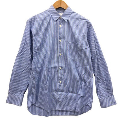 美品◆コムデギャルソン シャツ シャツ フォーエバー 長袖 ストライプ コットン サイズS メンズ ブルー COMME des GARCONS SHIRT 【AFB47】