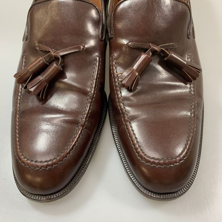 フラテッリロセッティ タッセルローファー 21422 カーフ ブラウン サイズUK7.5 メンズ FRATELLI ROSETTI 約26.0cm【AFC44-2】