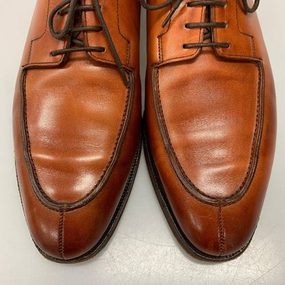 クロケット&ジョーンズ ニューポート カーフ ブラウン サイズ7.5E メンズ CROCKETT&JONES ビジネスシューズ 約26.5cm【LA】【中古】