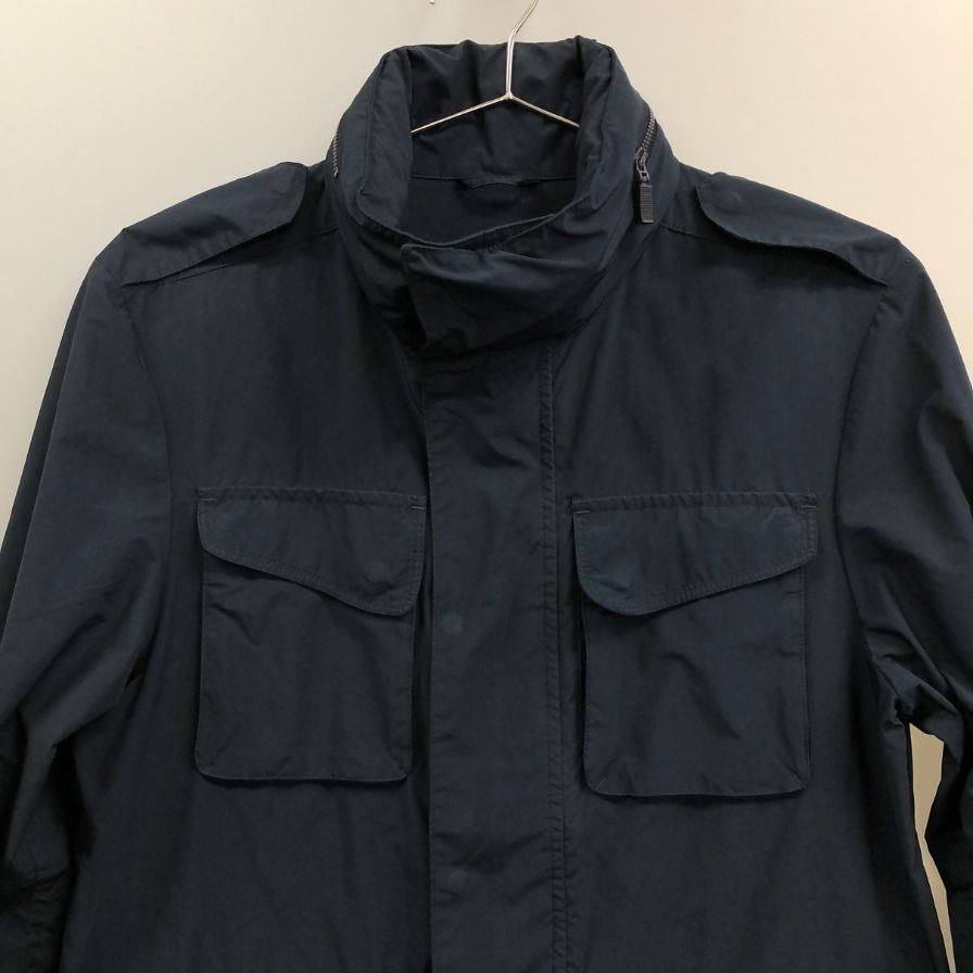 美品◆アスペジ ミリタリー ナイロン ジャケット メンズサイズ XS ネイビー ASPESI 【AFB13】