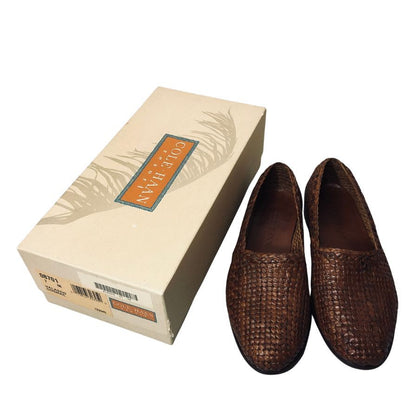 コールハーン ローファー 8701 メッシュ  レザー ブラウン メンズ サイズ7 COLE HAAN 約25.0cm【AFD7】