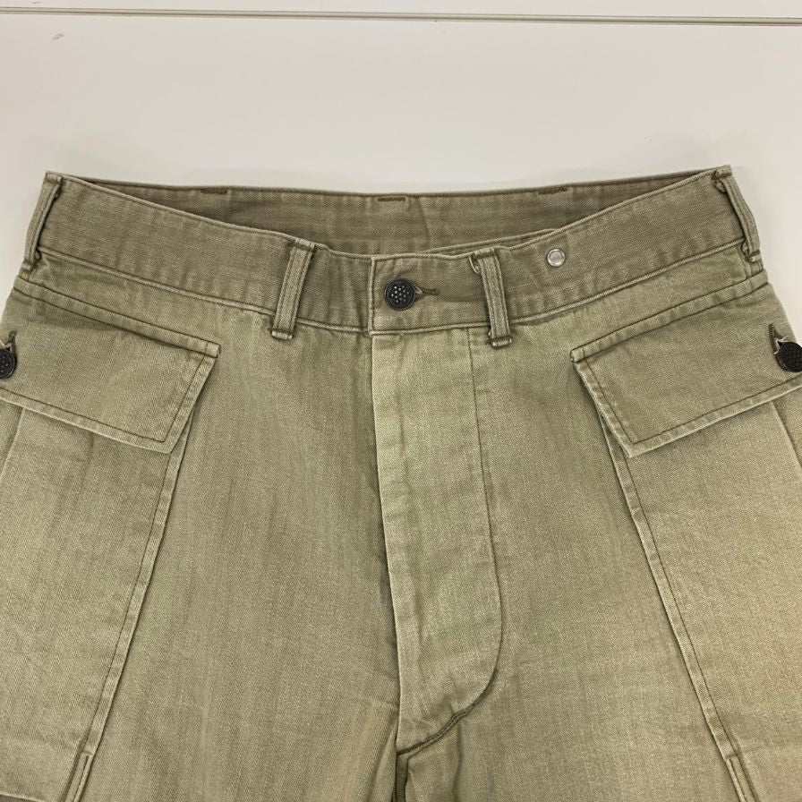 ウェアハウス コットン LOT1098 トラウザーズ  カーゴパンツ カーキ メンズ サイズ31 warehouse 【AFB14】