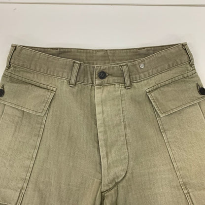 ウェアハウス コットン LOT1098 トラウザーズ  カーゴパンツ カーキ メンズ サイズ31 warehouse 【AFB14】